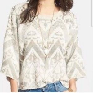 Free People Tribal Print Sweater